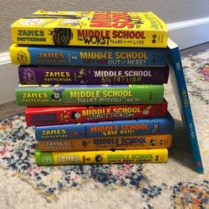 Middle School Series Books 1-8 by James Patterson